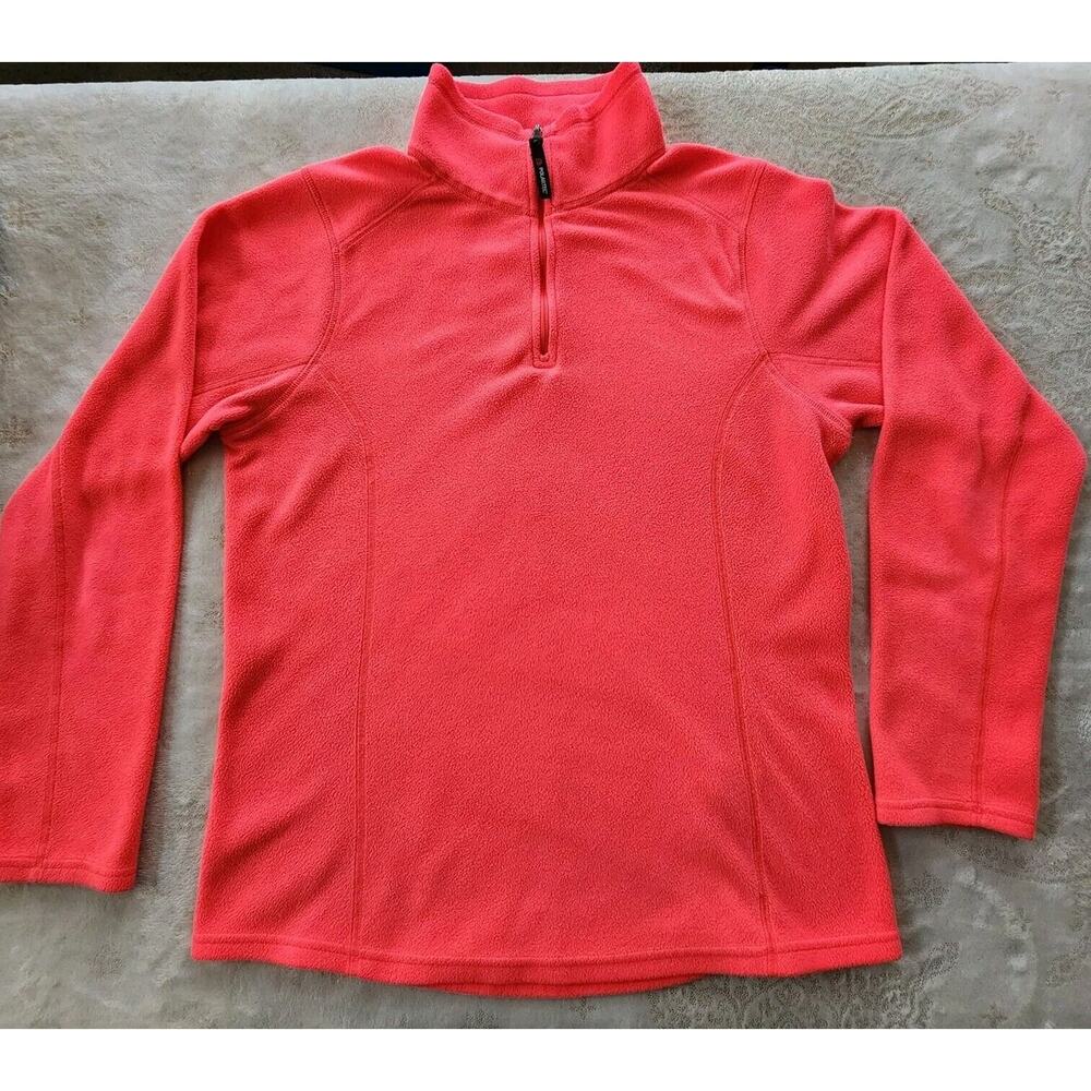 Women’s M Kirkland Signature Polartec PINK Fleece Half Zip Pullover Jacket
